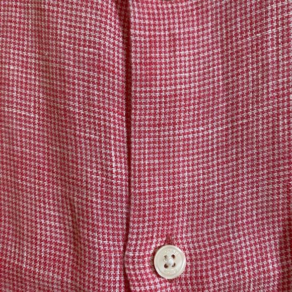 Michael Kors Men’s Short Sleeve Linen Shirt - Picture 3 of 4